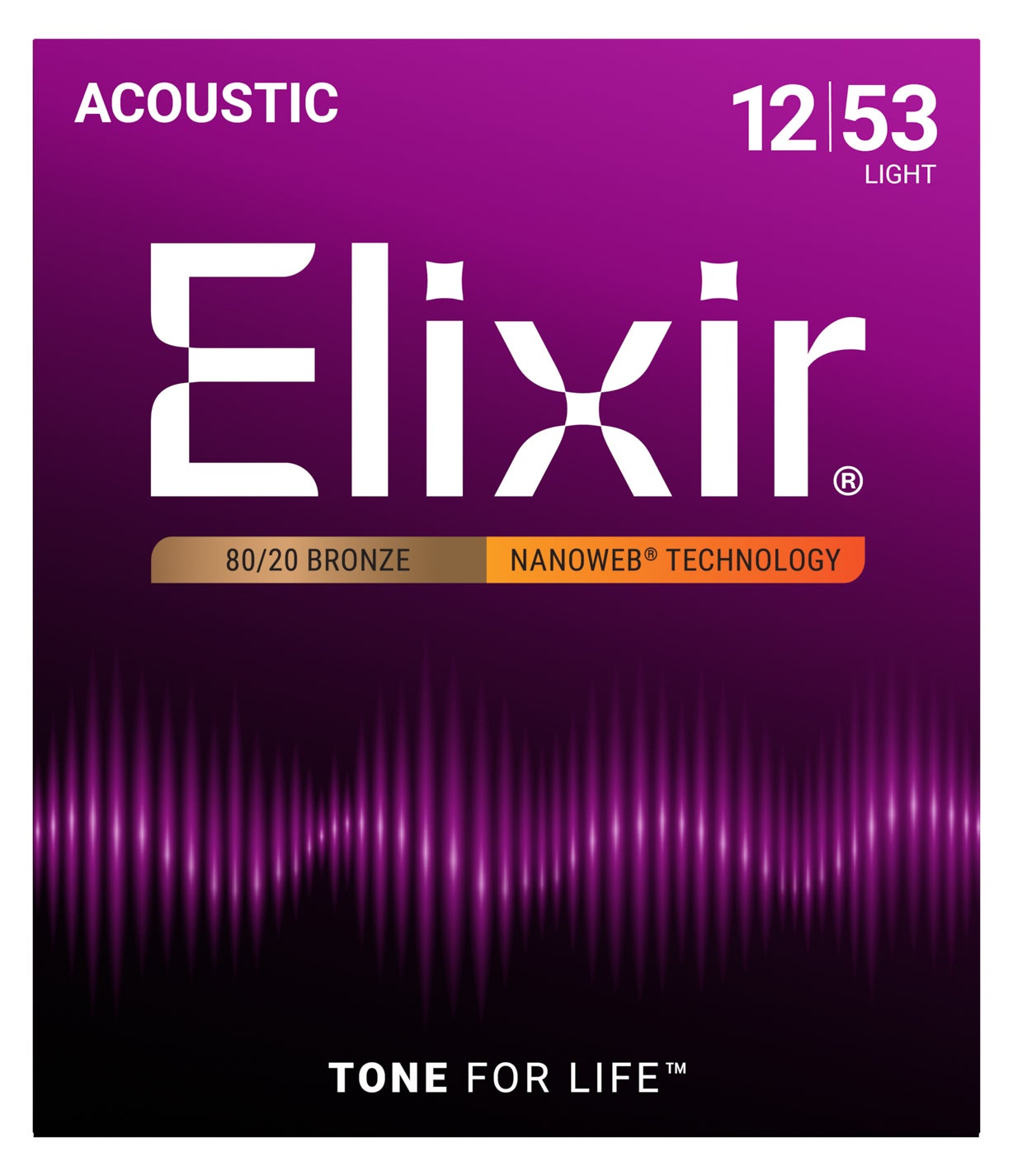 Acoustic 80/20 Bronze with NANOWEB Coating | Elixir® Strings